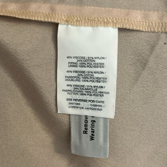 J. Crew Black and Nude Lace Overlay Midi Dress, Size 6 - Picture 8 of 14